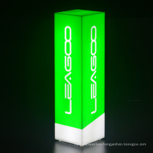 Restaurant hotel bar LED cube acrylic LED logo light box